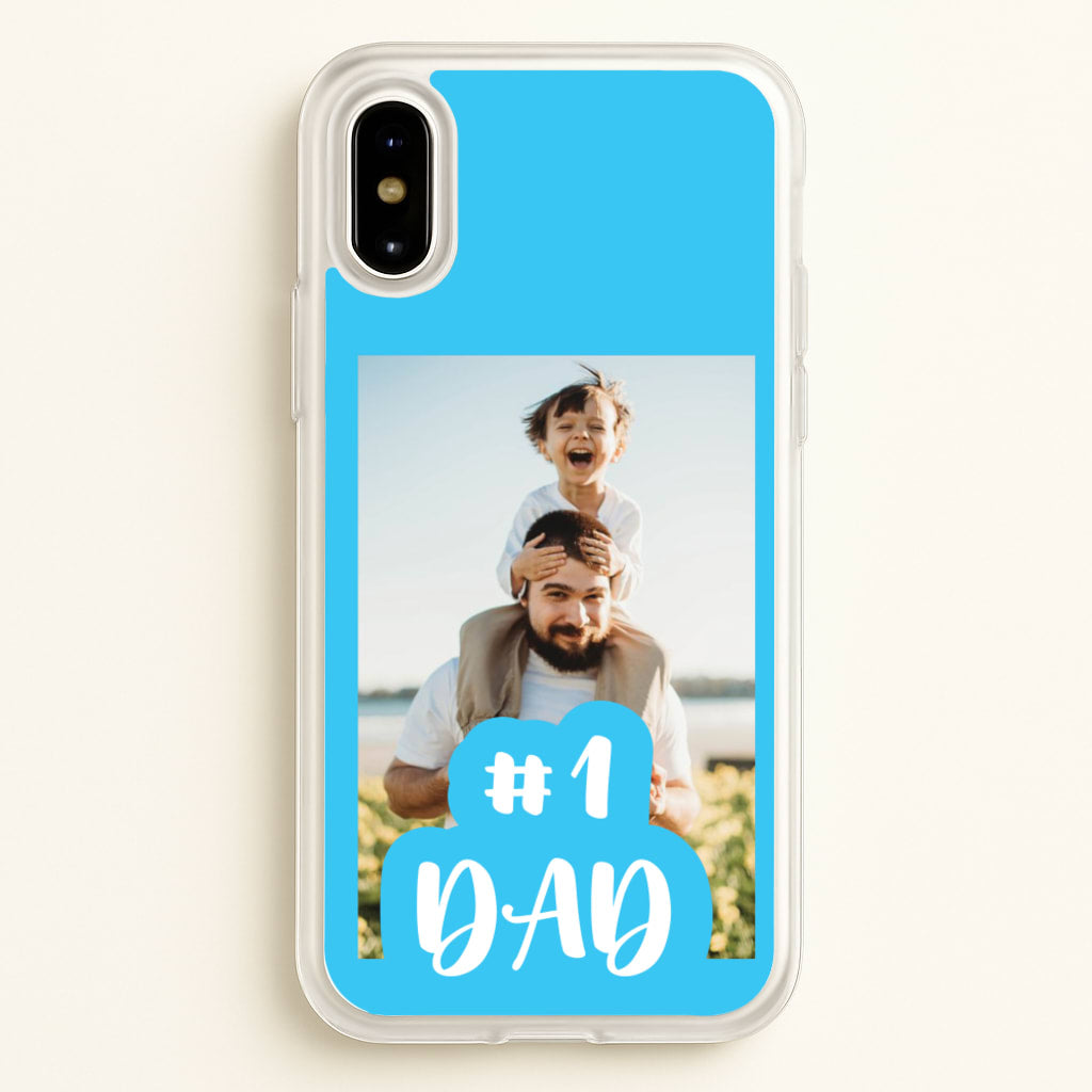 Hashtag 1 Dad - Personalised Father's Day - Father's Day Phone Case for iPhone X / XS