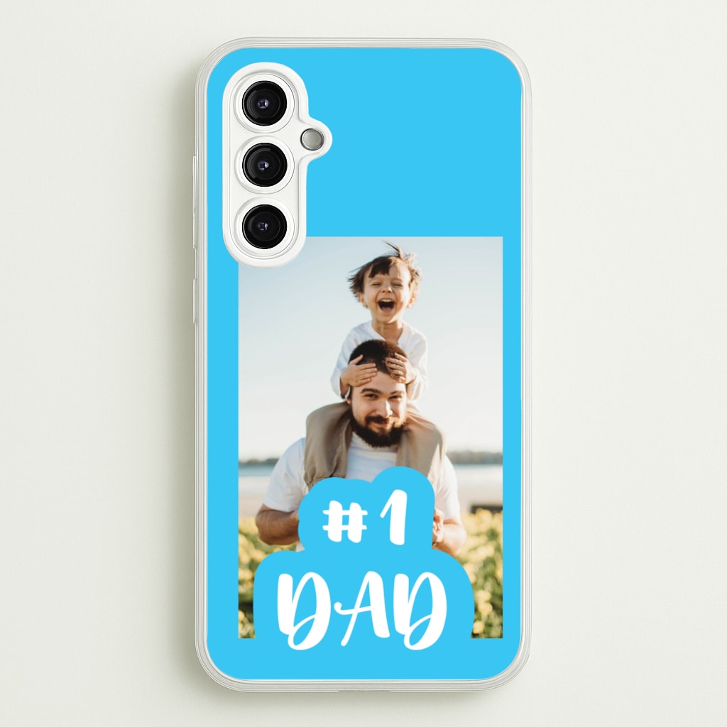 Hashtag 1 Dad - Personalised Father's Day - Father's Day Phone Case for Galaxy A14