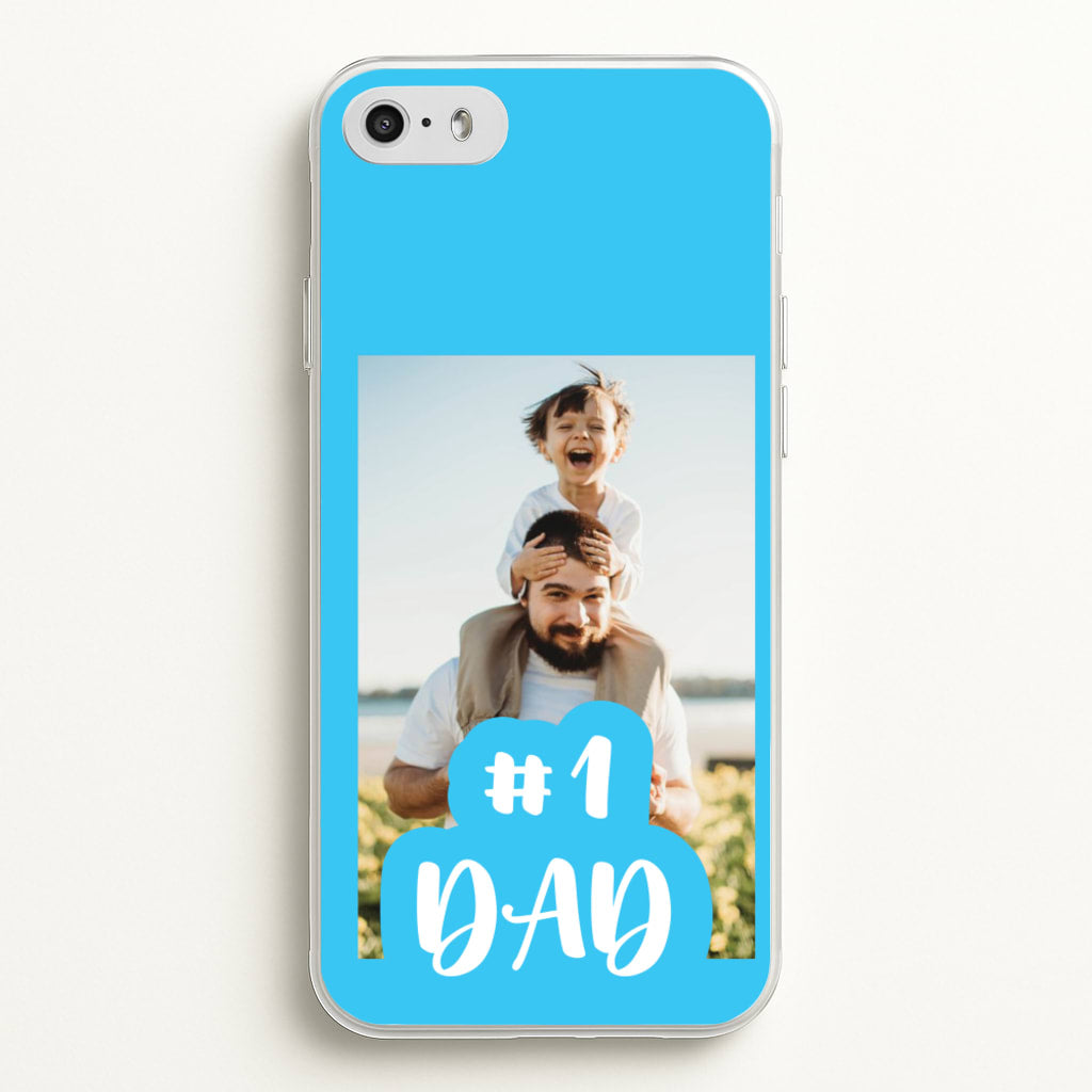 Hashtag 1 Dad - Personalised Father's Day - Father's Day Phone Case for iPhone 5 / 5s / SE 2016