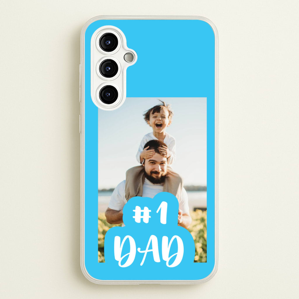 Hashtag 1 Dad - Personalised Father's Day - Father's Day Phone Case for Galaxy A54