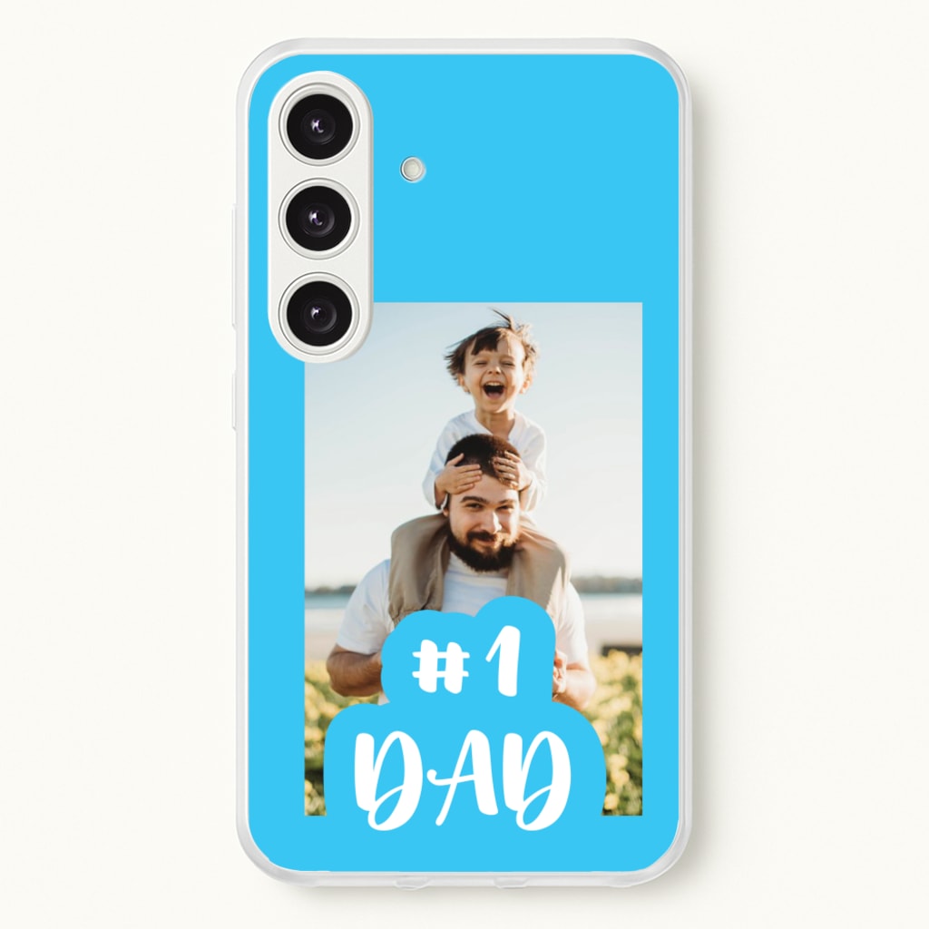 Hashtag 1 Dad - Personalised Father's Day - Father's Day Phone Case for Galaxy S24