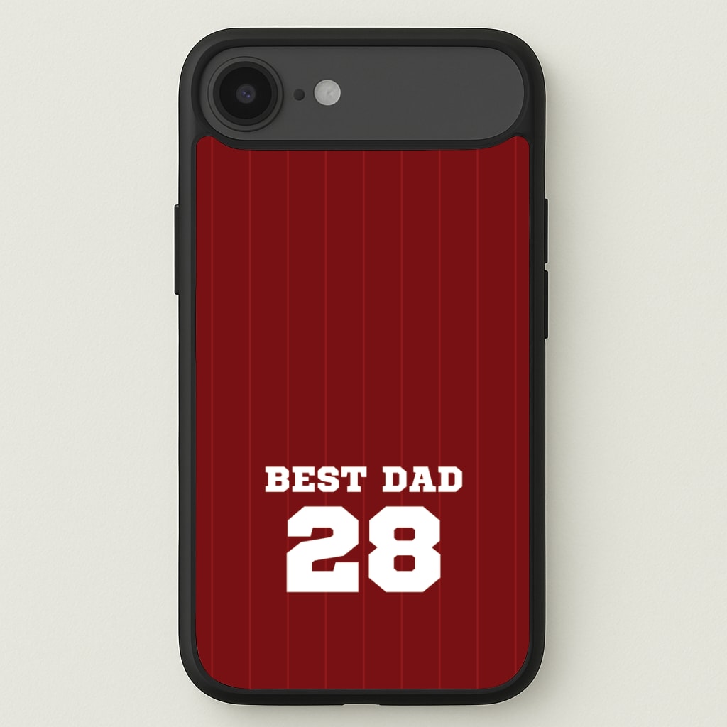 Best Dad Football Stripes Personalised Phone Case for iPhone 17 Air