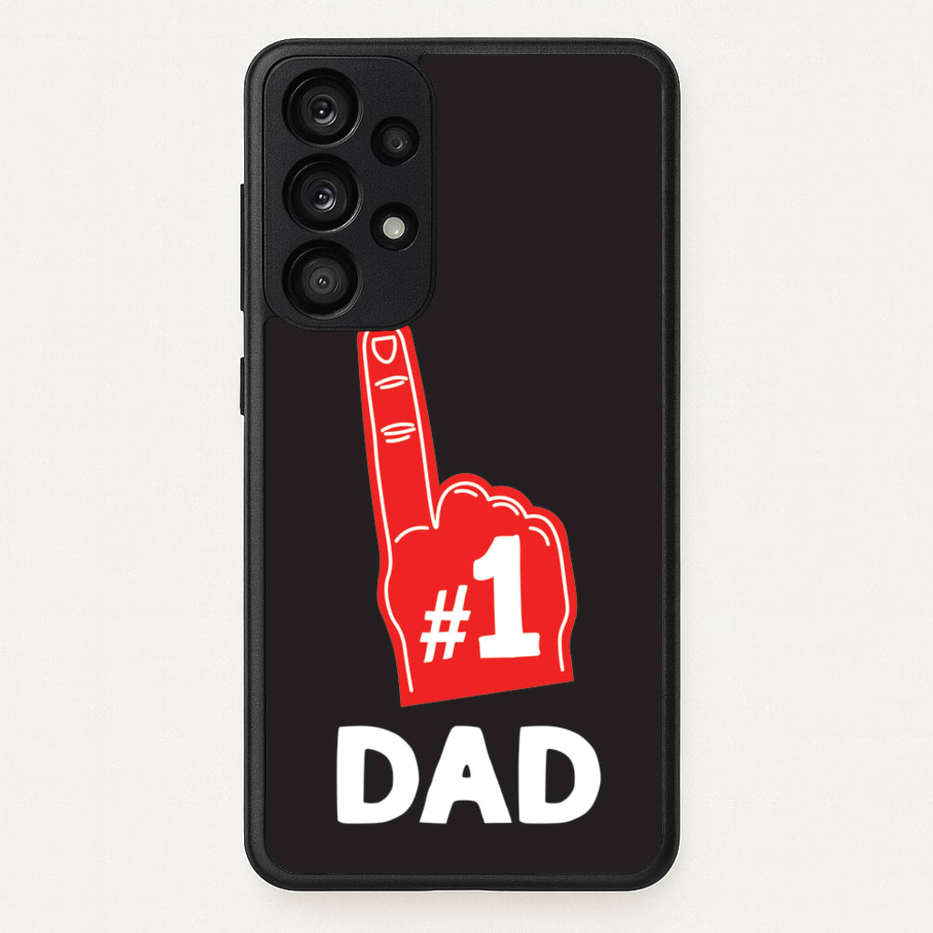 #1 Dad Foam Finger - Father's Day Phone Case for Galaxy A53