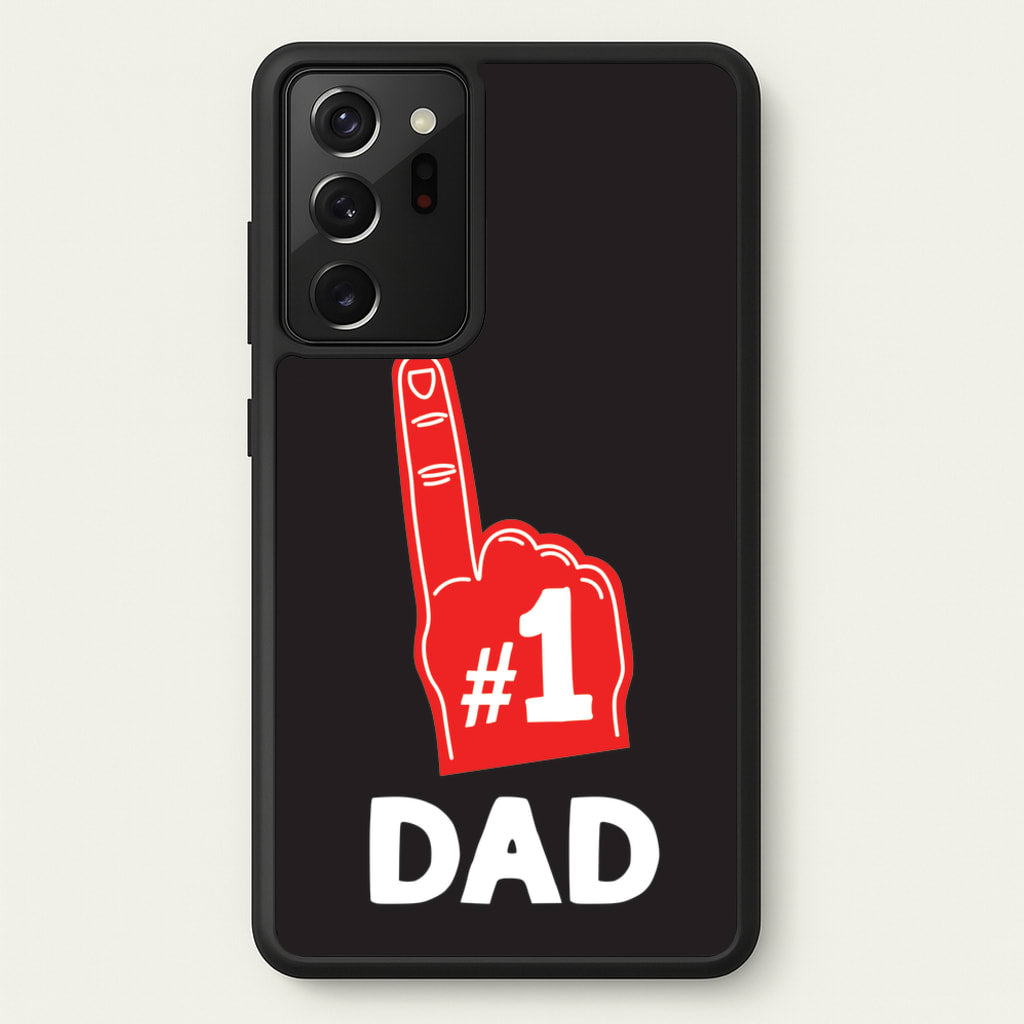 #1 Dad Foam Finger - Father's Day Phone Case for Galaxy Note 20 Ultra