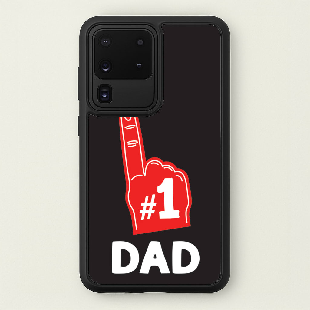 #1 Dad Foam Finger - Father's Day Phone Case for Galaxy S20 Ultra