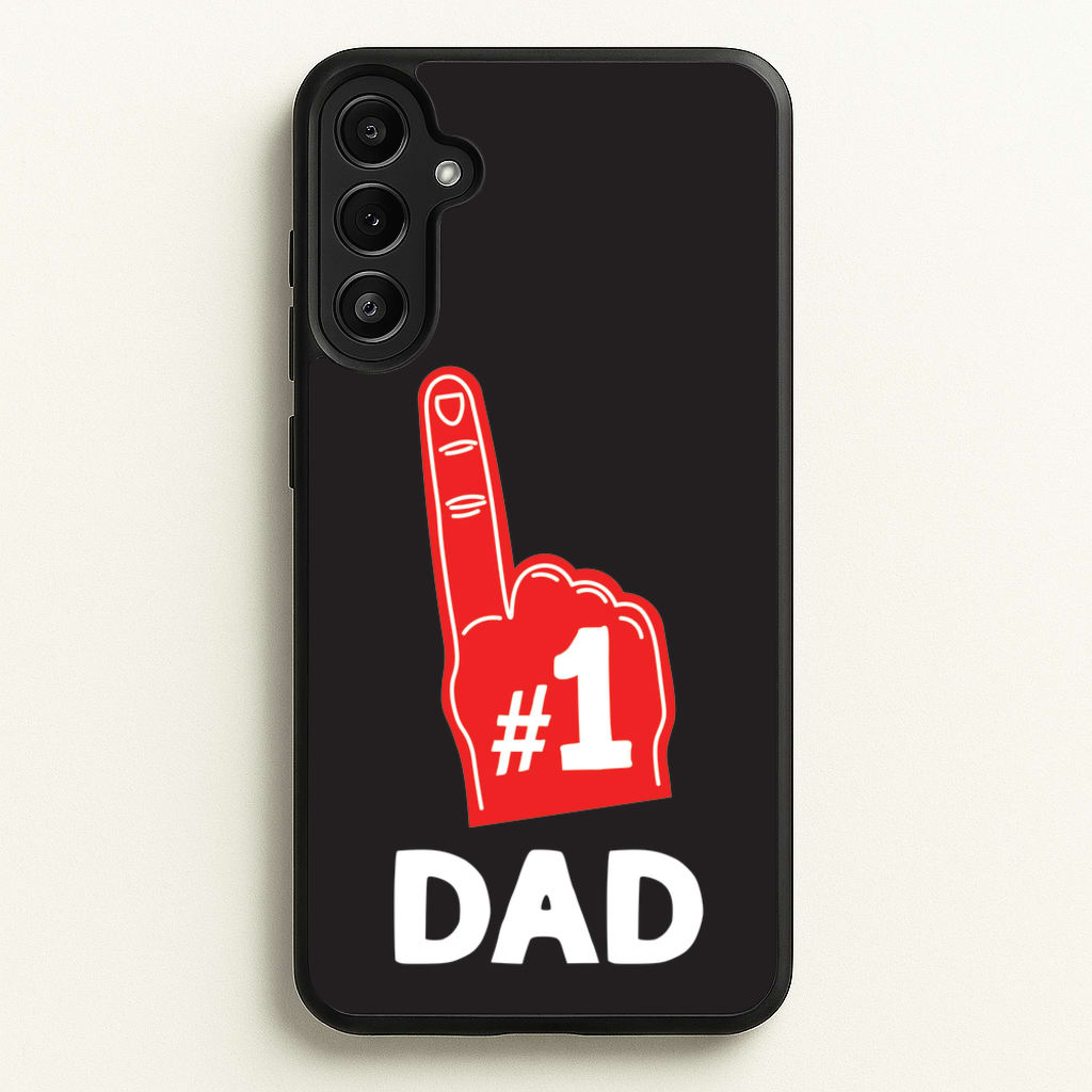 #1 Dad Foam Finger - Father's Day Phone Case for Galaxy A34