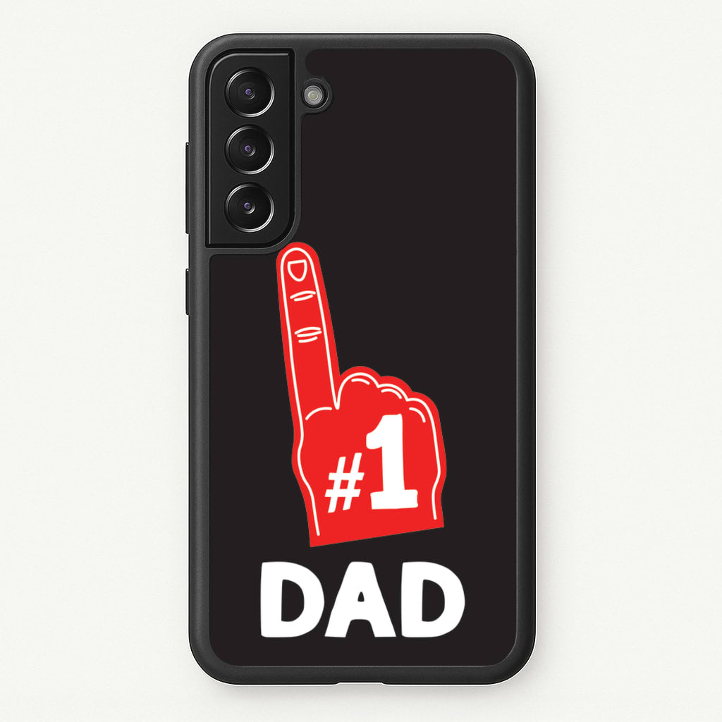 #1 Dad Foam Finger - Father's Day Phone Case for Galaxy S22