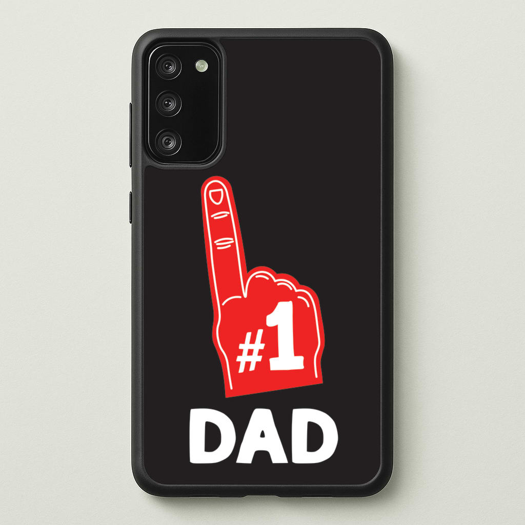 #1 Dad Foam Finger - Father's Day Phone Case for Galaxy S20FE