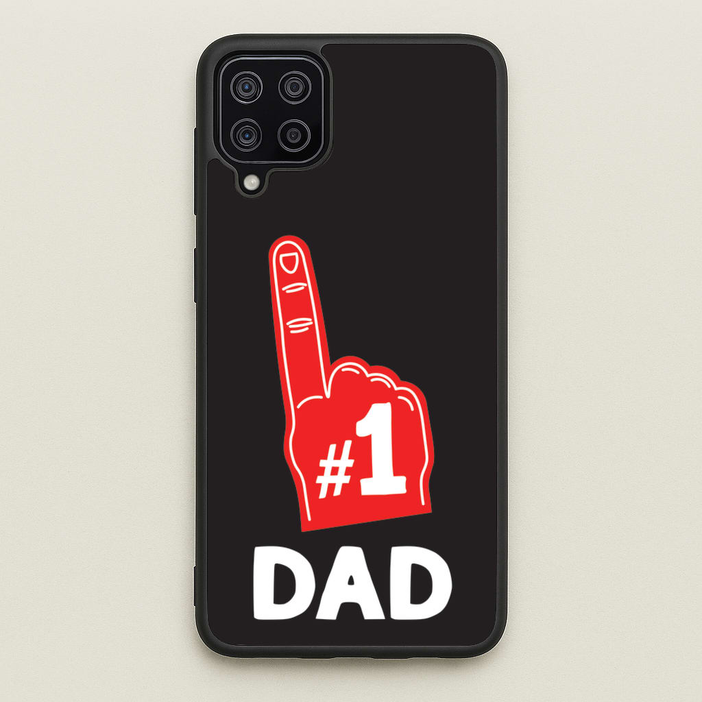 #1 Dad Foam Finger - Father's Day Phone Case for Galaxy A12