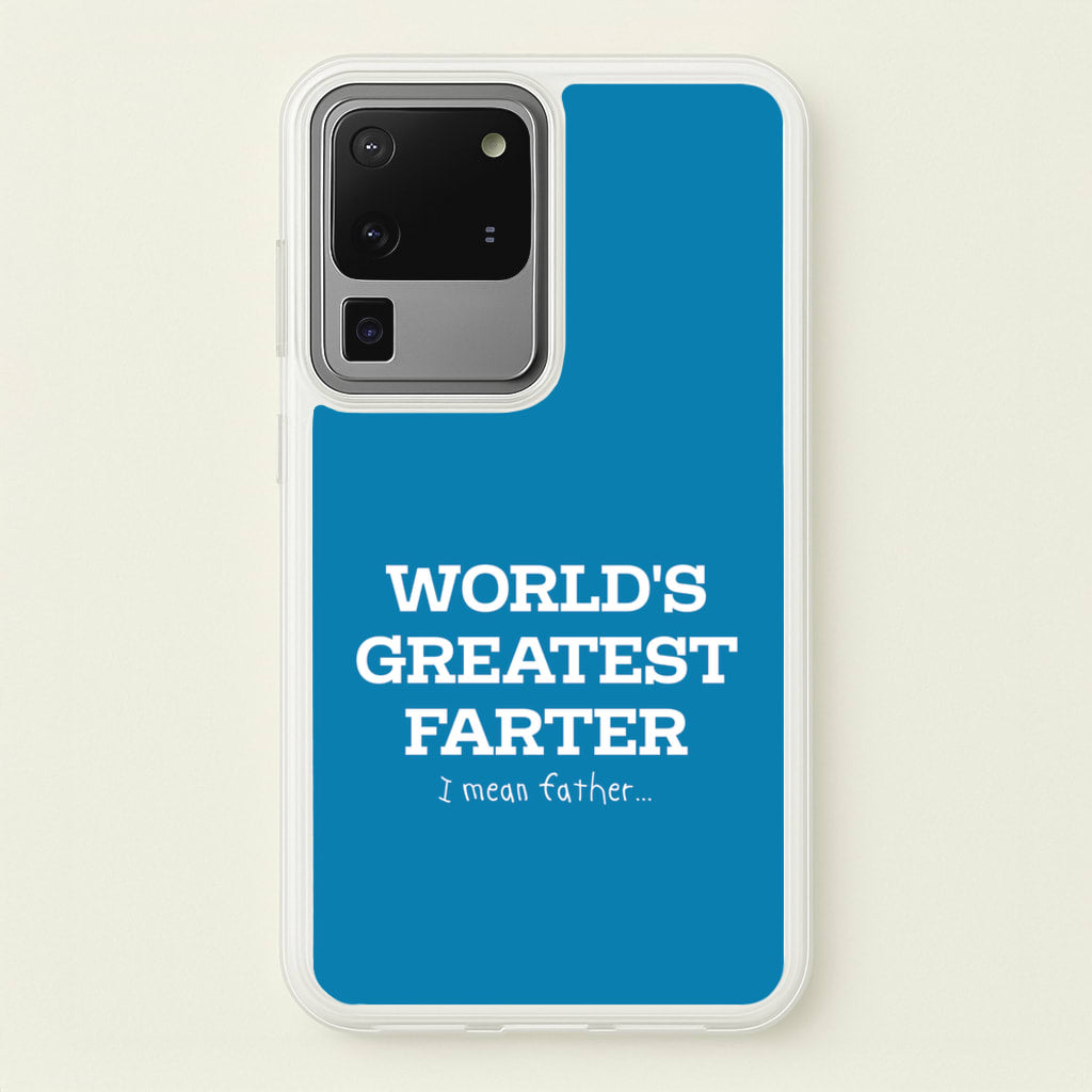 World's Greatest Farter - Father's Day Phone Case for Galaxy S20 Ultra