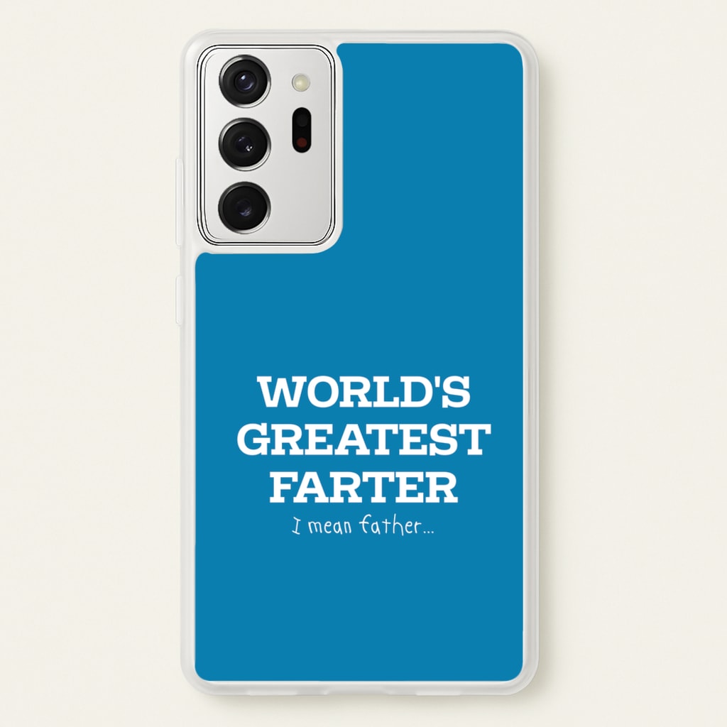 World's Greatest Farter - Father's Day Phone Case for Galaxy Note 20 Ultra