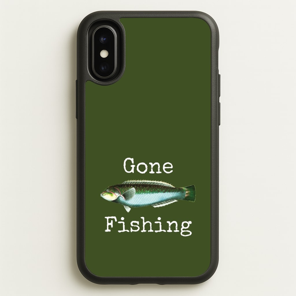 Gone Fishing - Father's Day Phone Case for iPhone X / XS