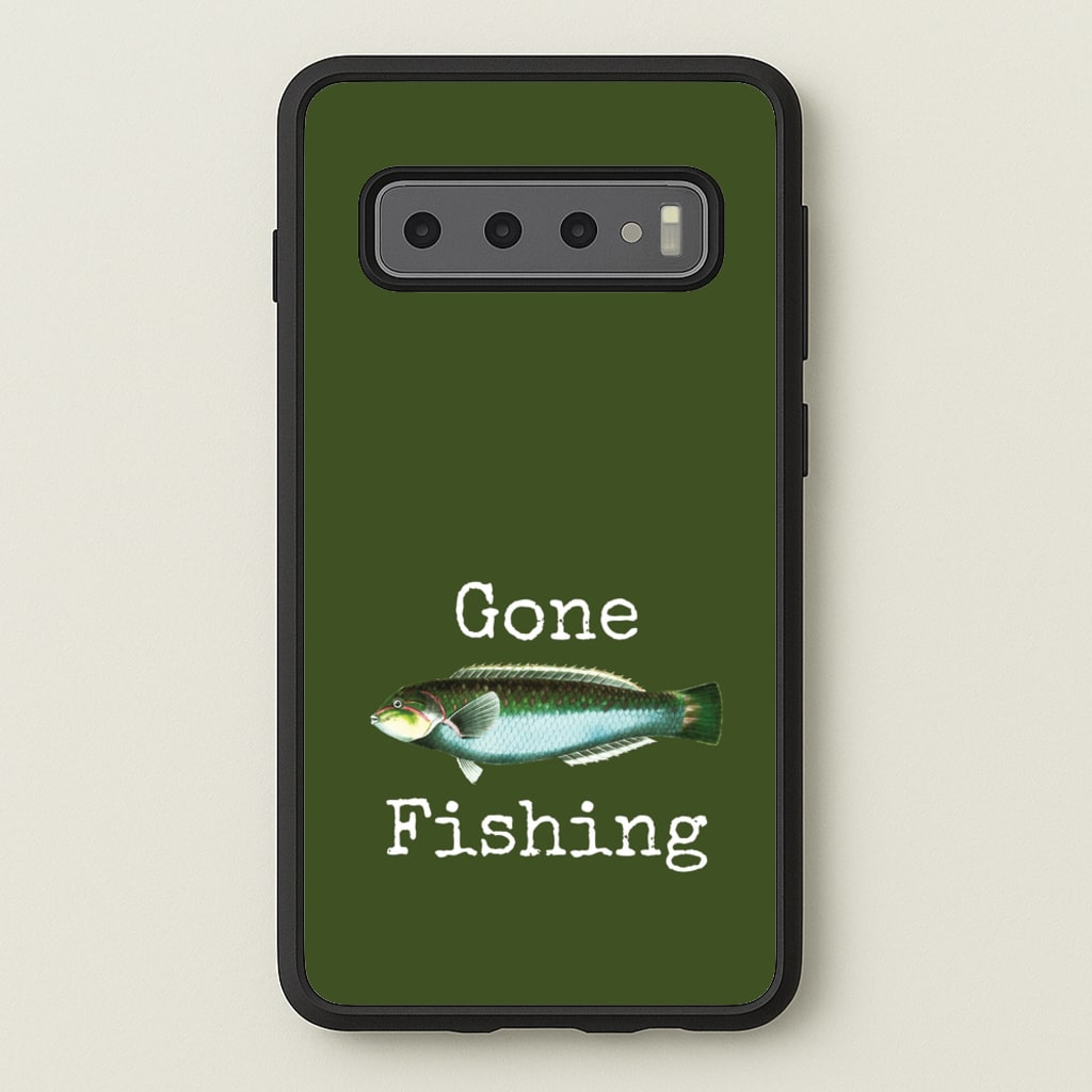 Gone Fishing - Father's Day Phone Case for Galaxy S10