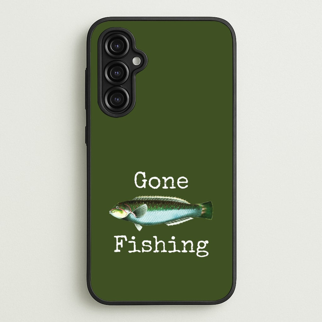 Gone Fishing - Father's Day Phone Case for Galaxy A14