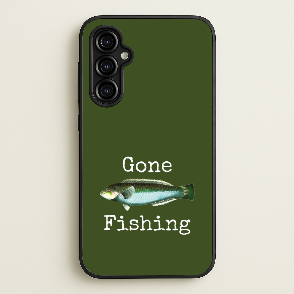 Gone Fishing - Father's Day Phone Case for Galaxy A54