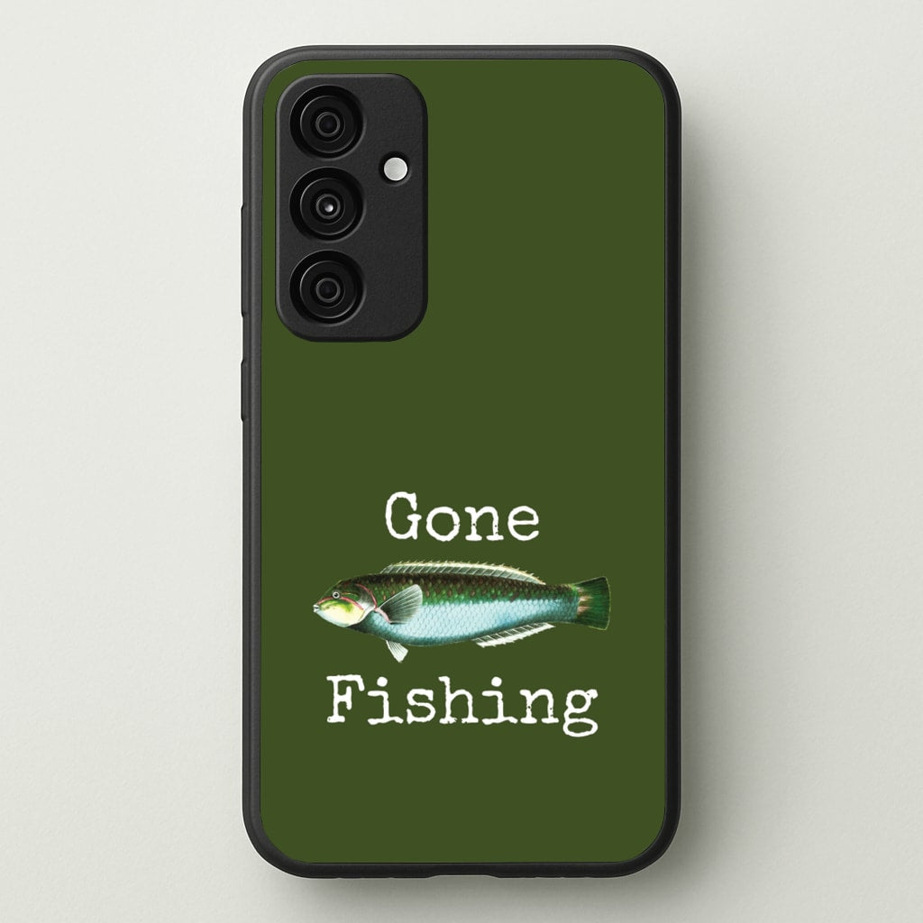 Gone Fishing - Father's Day Phone Case for Galaxy A55