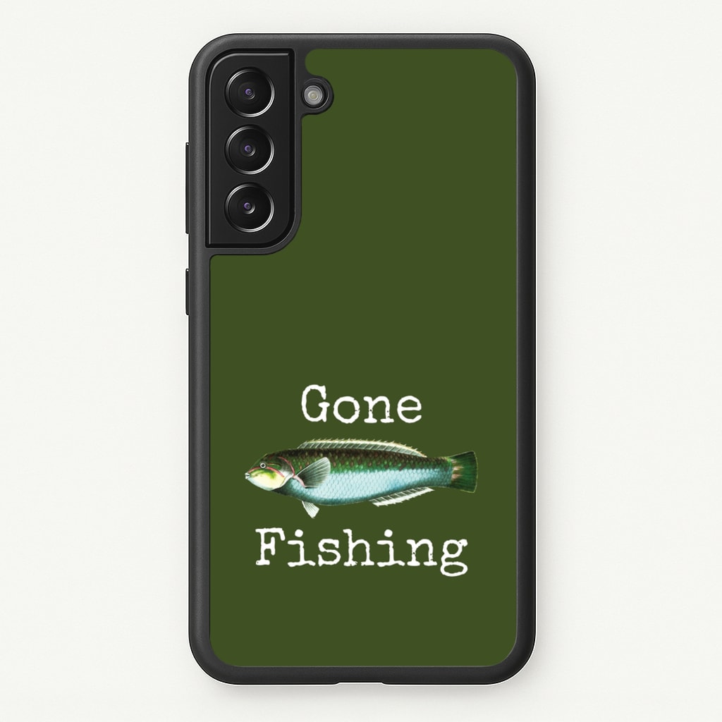 Gone Fishing - Father's Day Phone Case for Galaxy S21FE