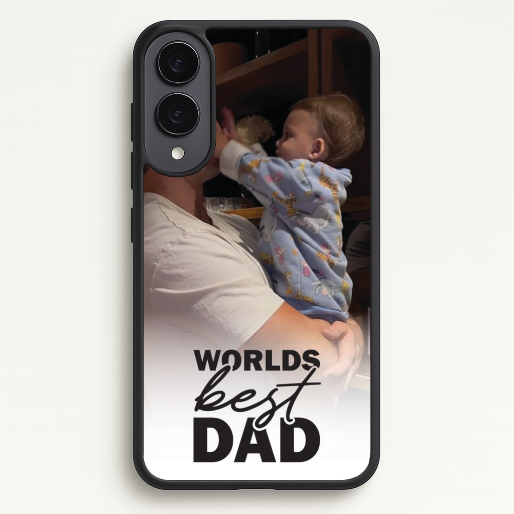 World's Best Dad Personalised - Father's Day Phone Case for Galaxy S25 Edge