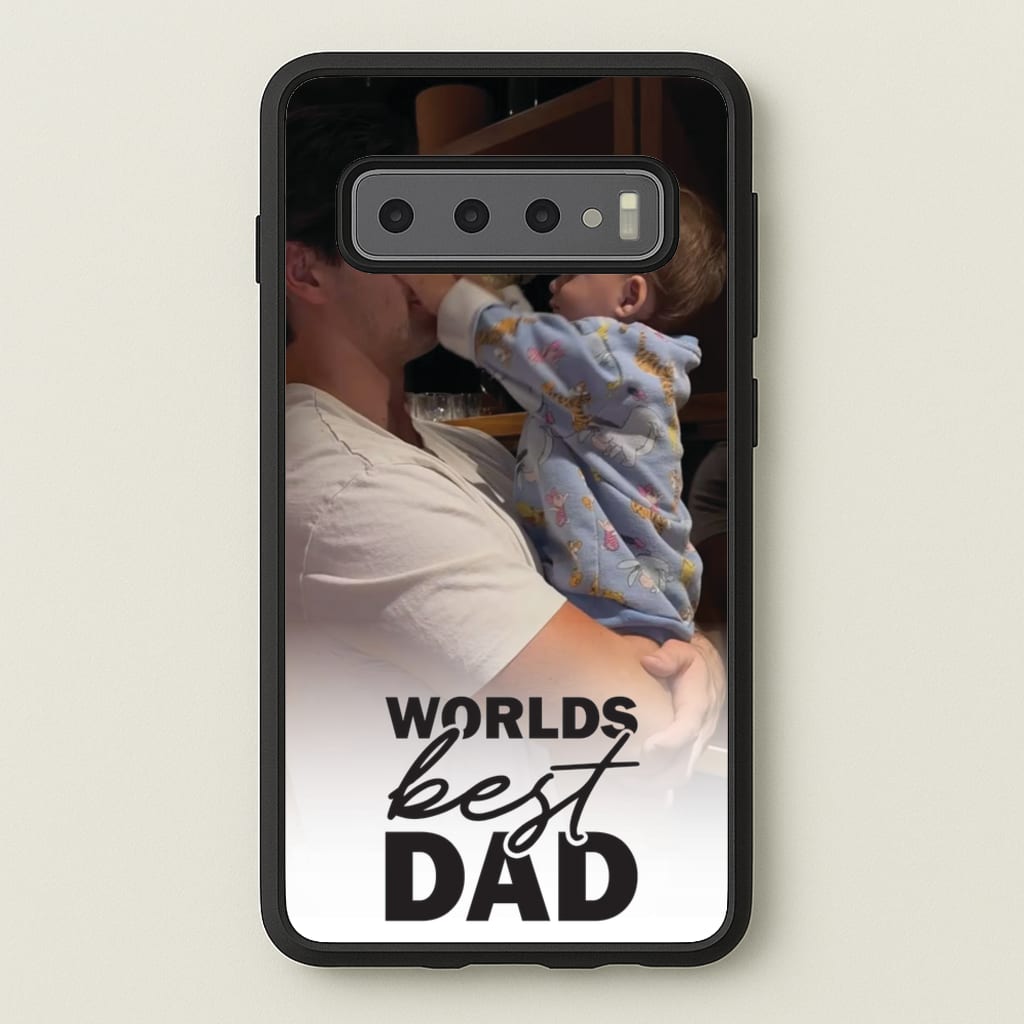 World's Best Dad Personalised - Father's Day Phone Case for Galaxy S10