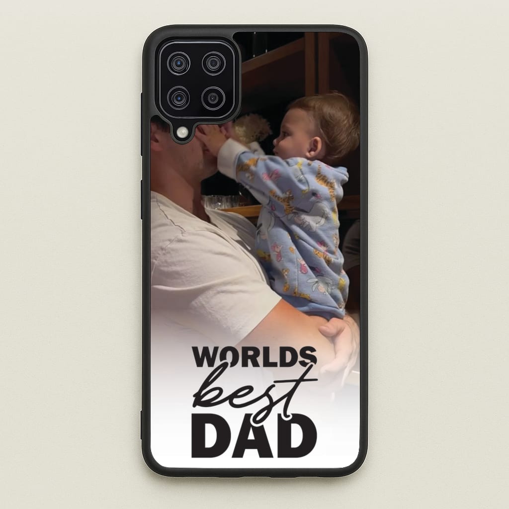 World's Best Dad Personalised - Father's Day Phone Case for Galaxy A12