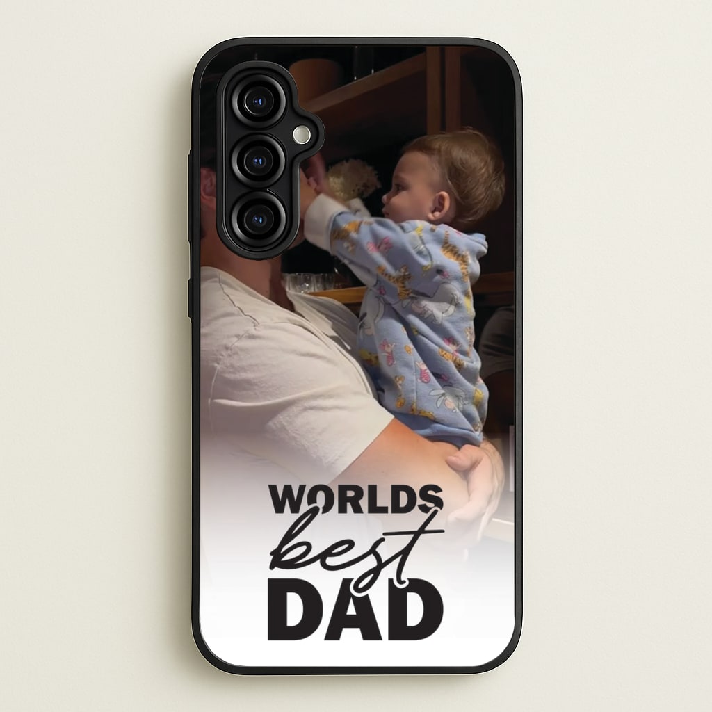 World's Best Dad Personalised - Father's Day Phone Case for Galaxy A54