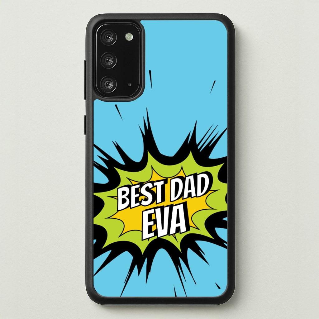 Comic Book Best Dad Eva - Father's Day Phone Case for Galaxy Note 20