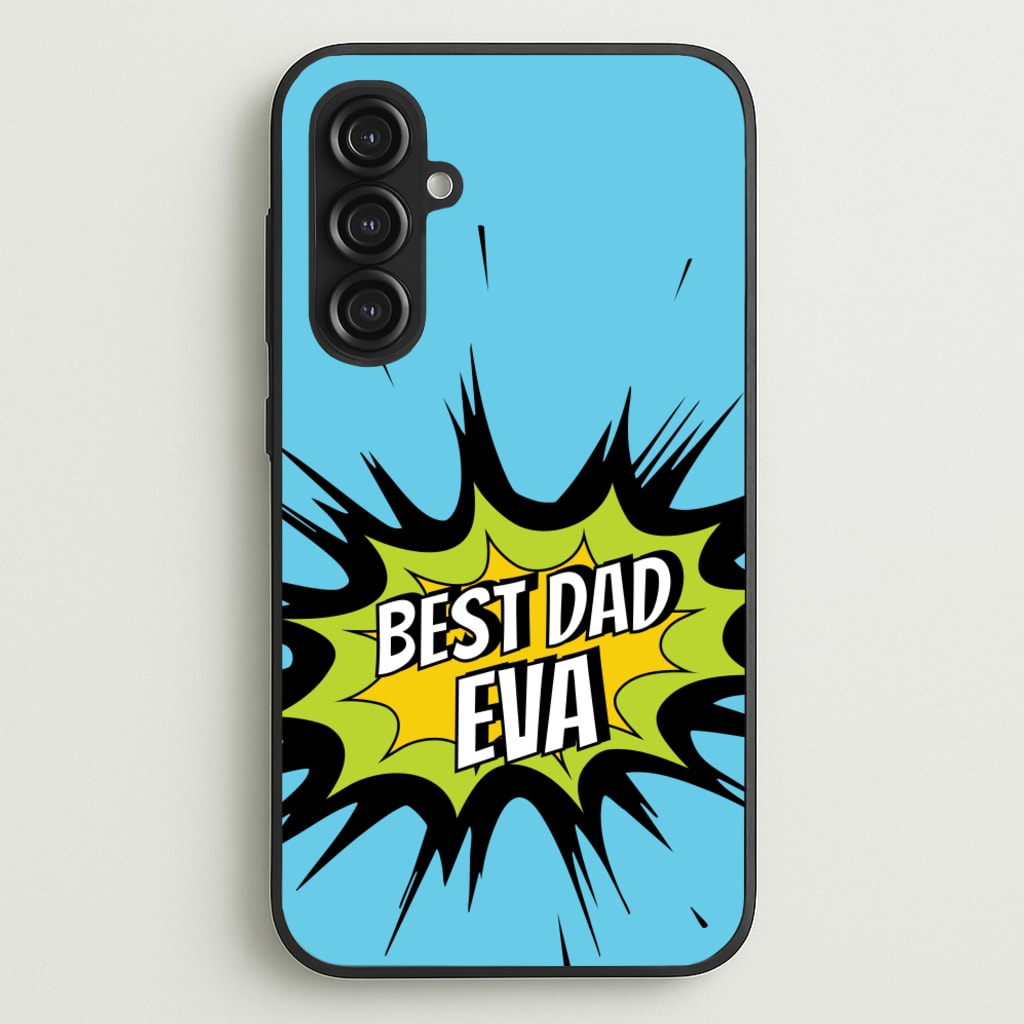 Comic Book Best Dad Eva - Father's Day Phone Case for Galaxy S23FE