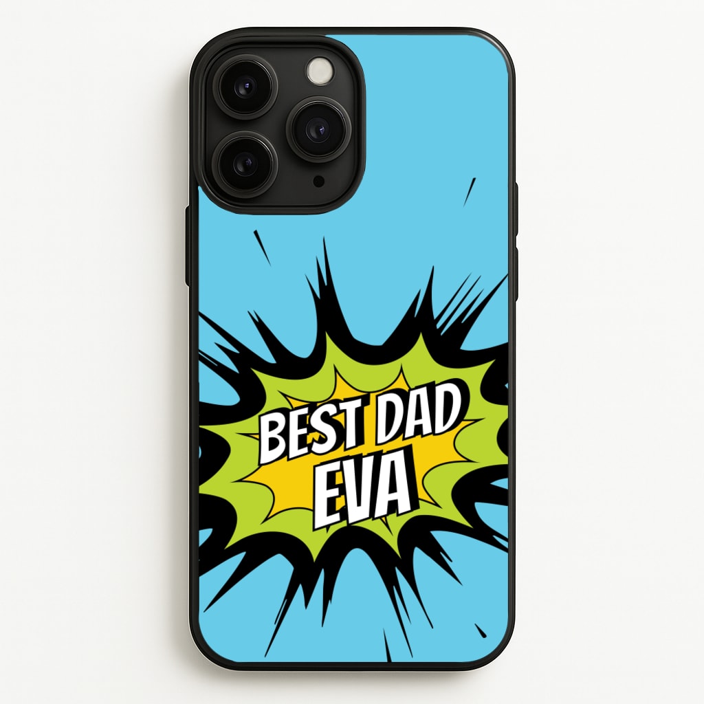 Comic Book Best Dad Eva - Father's Day Phone Case for iPhone 11 Pro