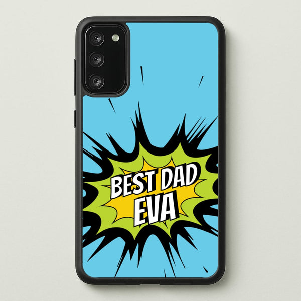 Comic Book Best Dad Eva - Father's Day Phone Case for Galaxy S20FE