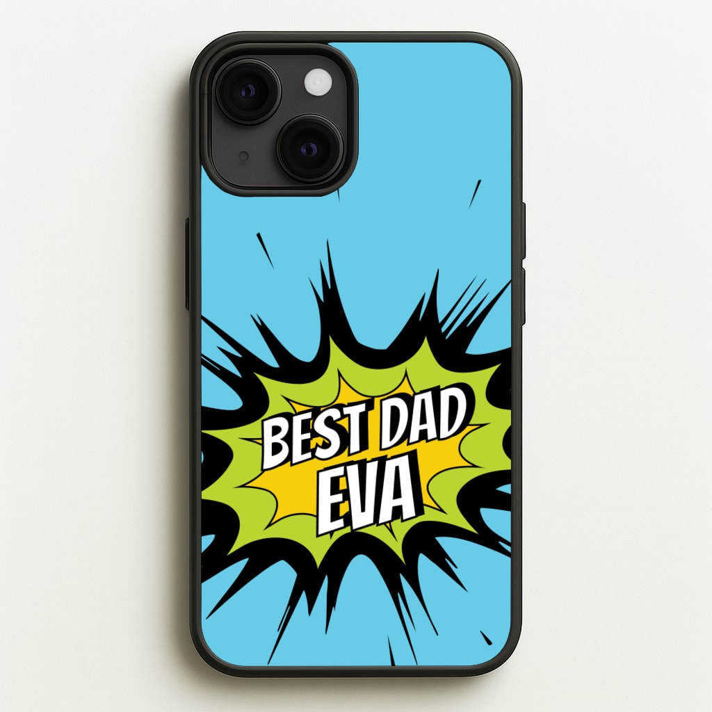 Comic Book Best Dad Eva - Father's Day Phone Case for iPhone 13 Mini