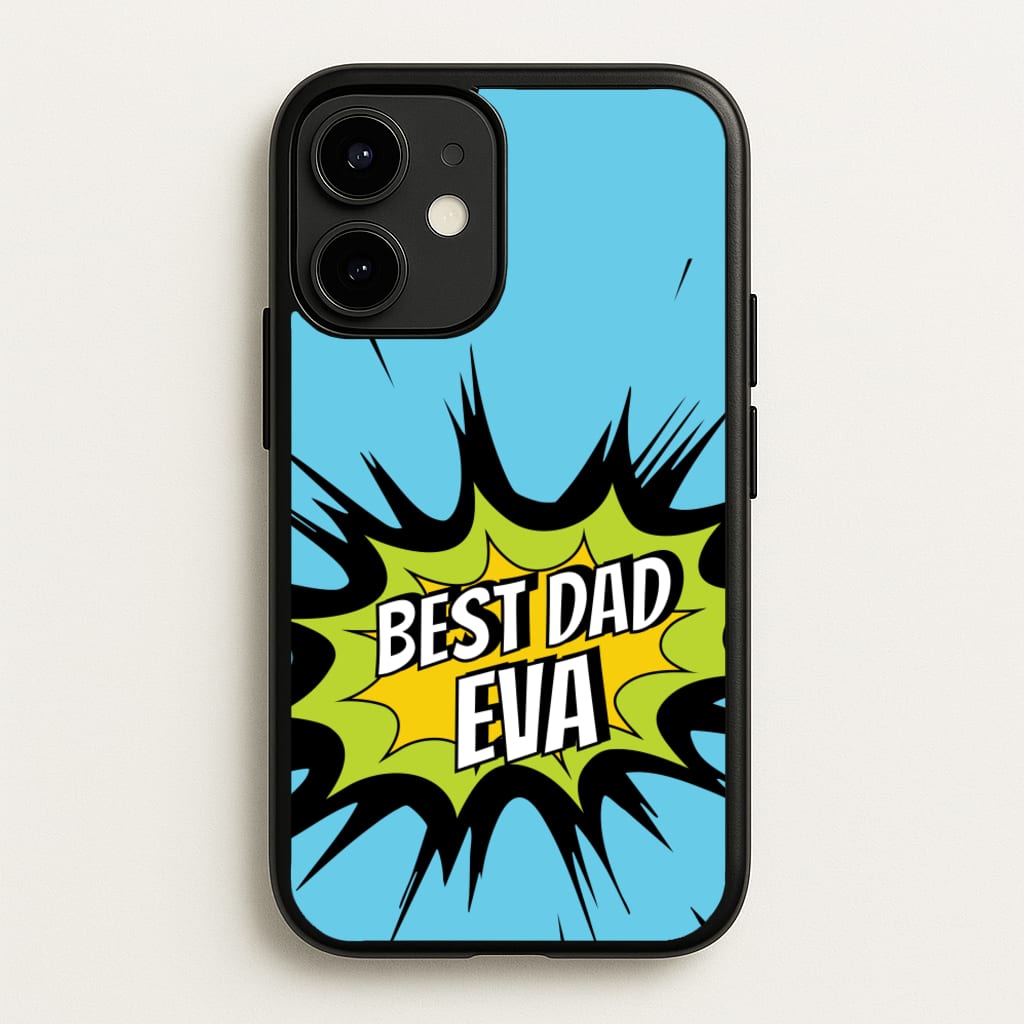 Comic Book Best Dad Eva - Father's Day Phone Case for iPhone 12 / 12 Pro