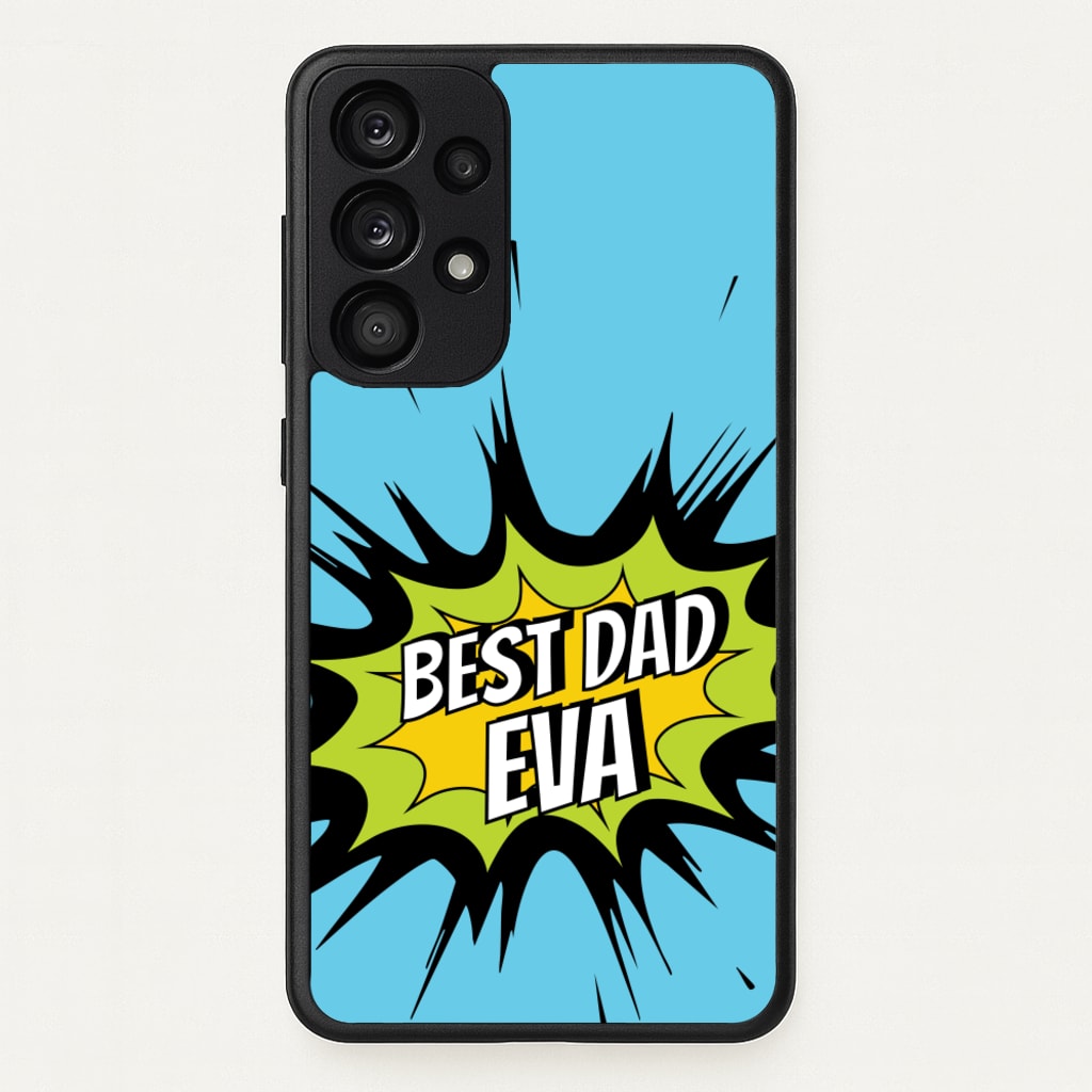 Comic Book Best Dad Eva - Father's Day Phone Case for Galaxy A33