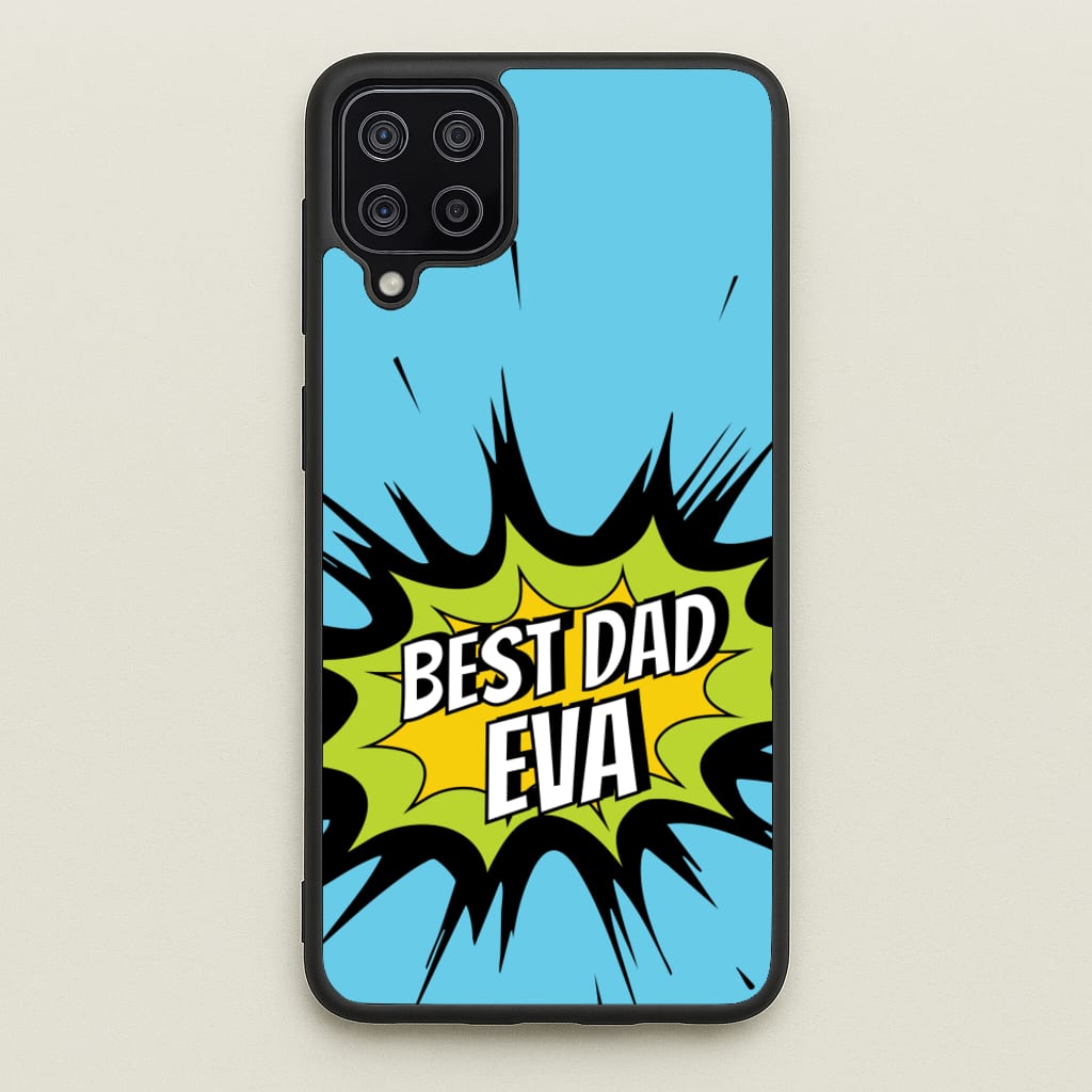 Comic Book Best Dad Eva - Father's Day Phone Case for Galaxy A12