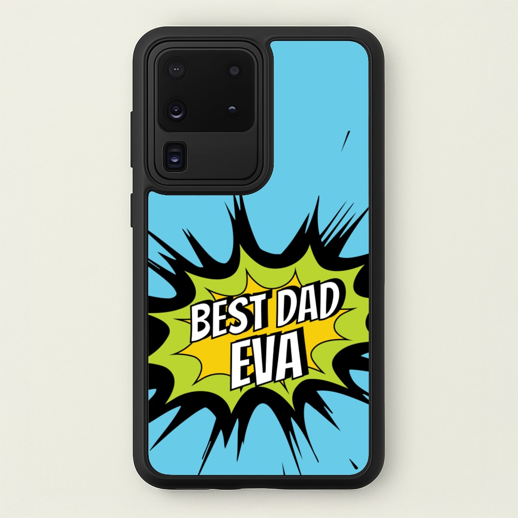 Comic Book Best Dad Eva - Father's Day Phone Case for Galaxy S20 Ultra