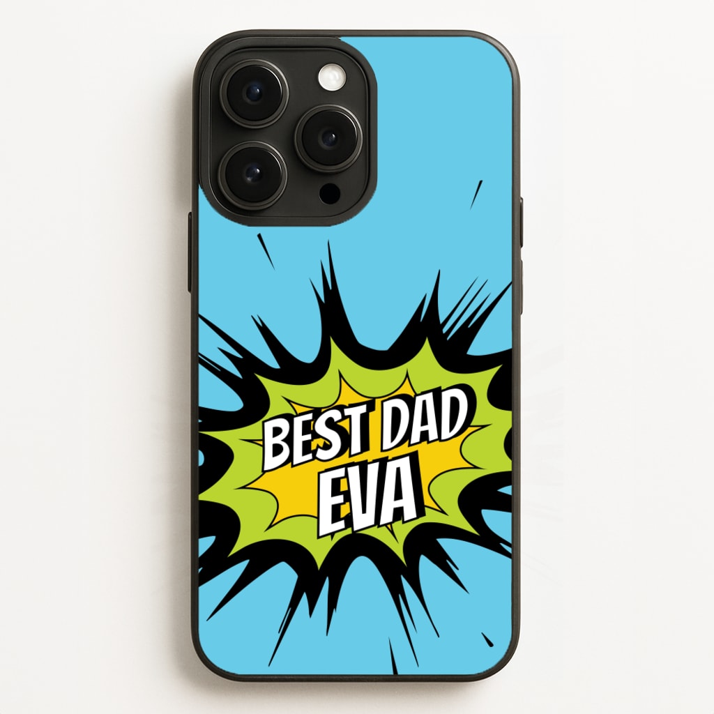 Comic Book Best Dad Eva - Father's Day Phone Case for iPhone 12 Pro Max