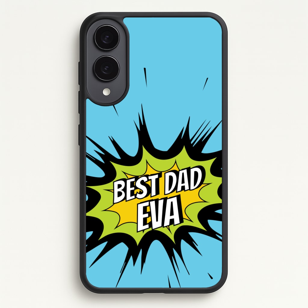 Comic Book Best Dad Eva - Father's Day Phone Case for Galaxy S25 Edge