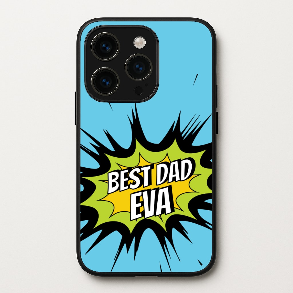 Comic Book Best Dad Eva - Father's Day Phone Case for iPhone 14 Pro