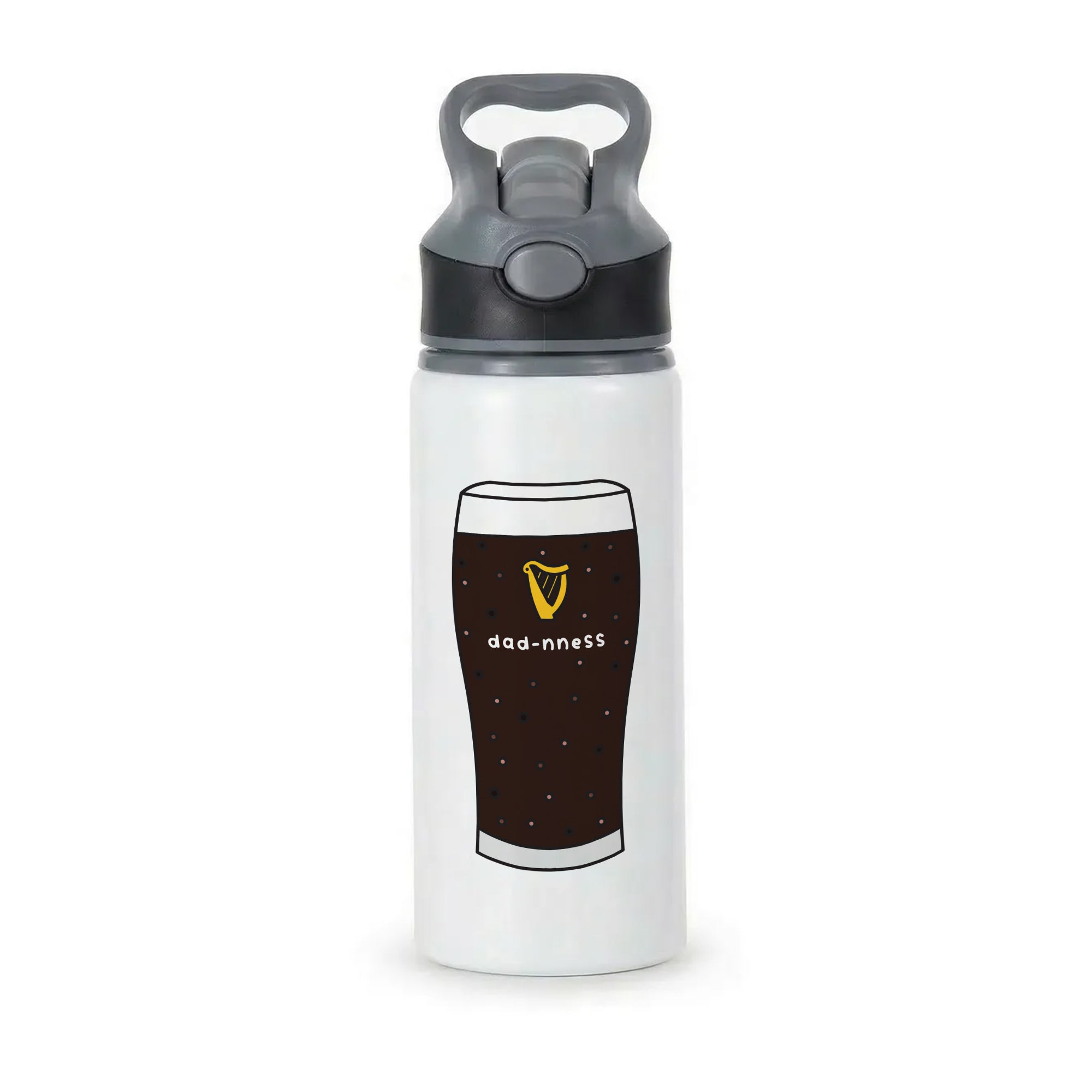Dad-nness Active Water Bottle - Black