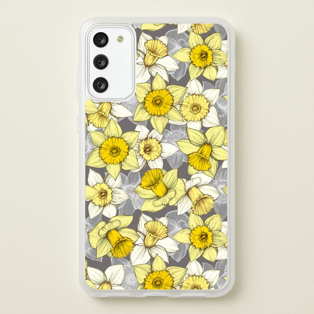 Daffodil Daze - Spring Pattern - Floral Phone Case for Galaxy S20