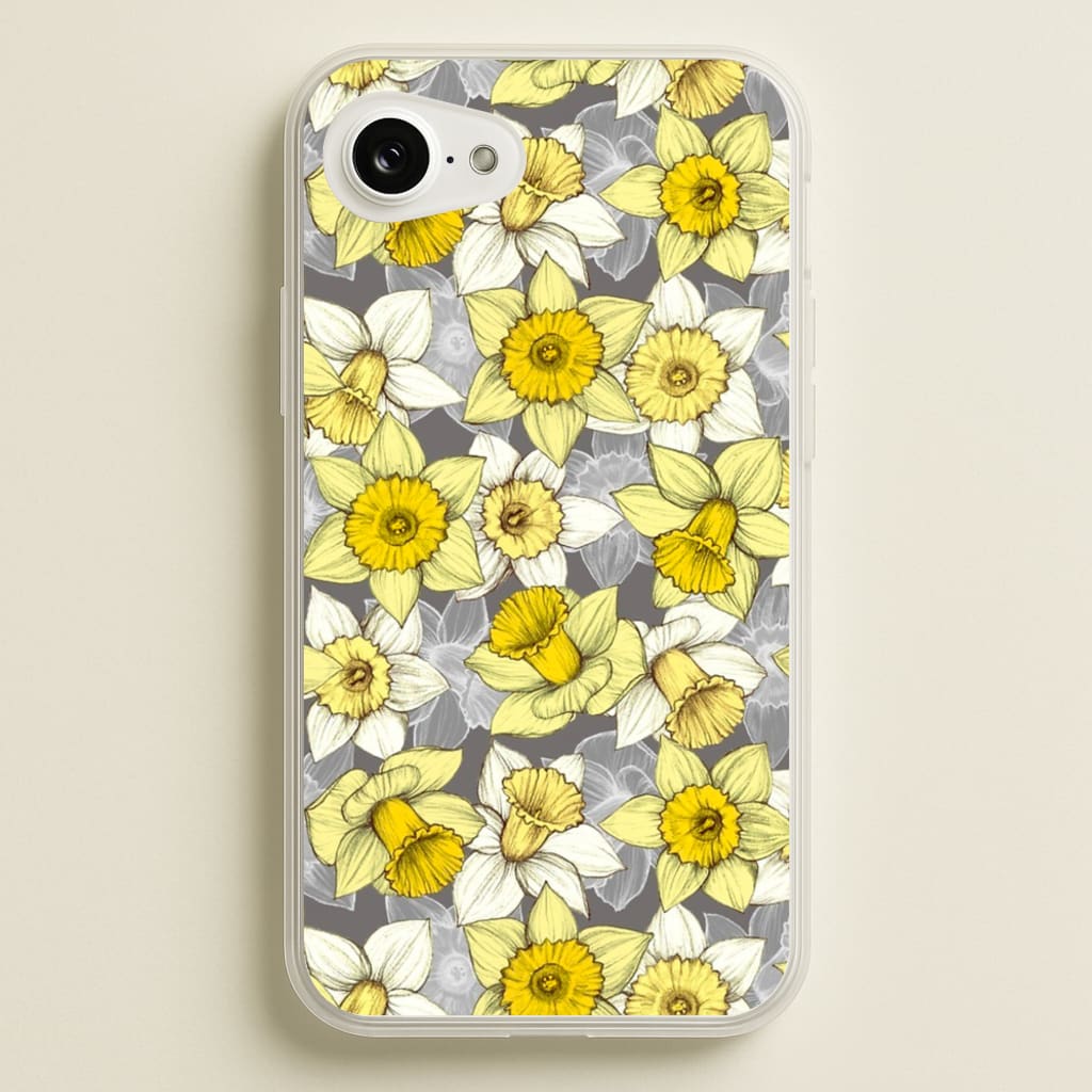 Daffodil Daze - Spring Pattern - Floral Phone Case for iPhone 16e