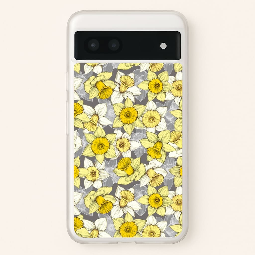 Daffodil Daze - Spring Pattern - Floral Phone Case for Google Pixel 7a