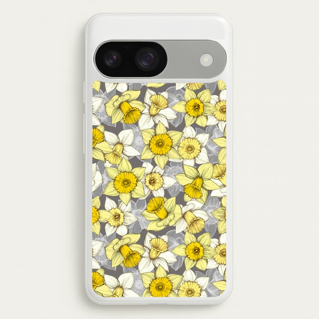 Daffodil Daze - Spring Pattern - Floral Phone Case for Google Pixel 9 / 9 Pro