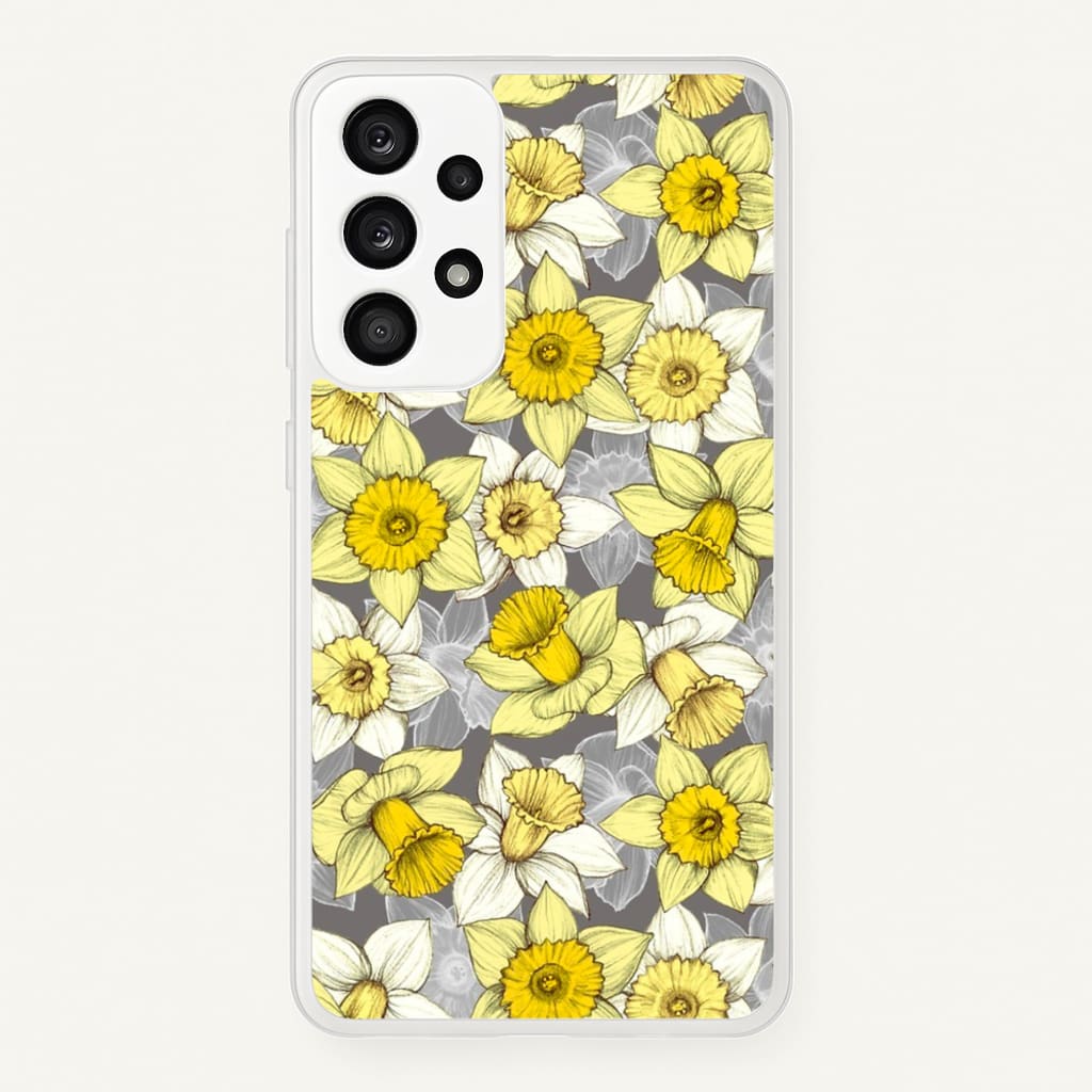 Daffodil Daze - Spring Pattern - Floral Phone Case for Galaxy A33
