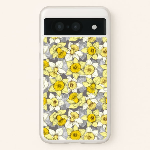 Daffodil Daze - Spring Pattern - Floral Phone Case for Google Pixel 8