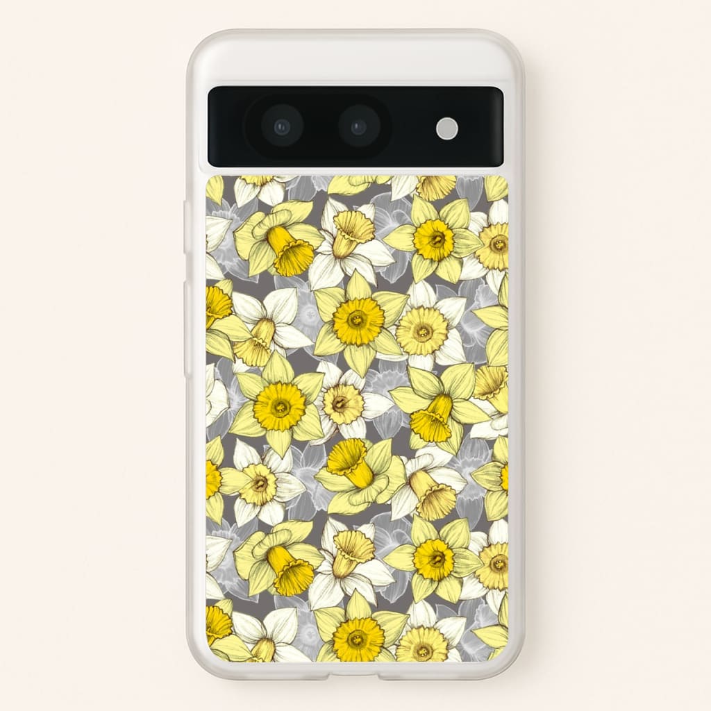Daffodil Daze - Spring Pattern - Floral Phone Case for Google Pixel 8a