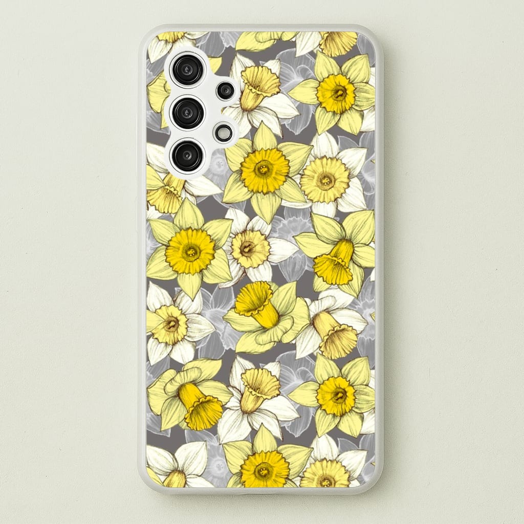 Daffodil Daze - Spring Pattern - Floral Phone Case for Galaxy A13