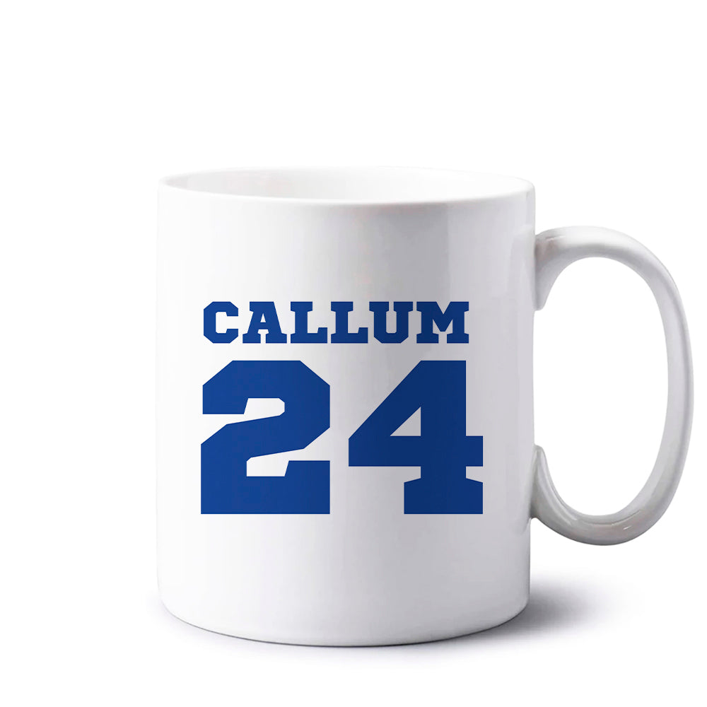 Dark Blue - Personalised Football Mug