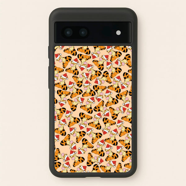 Tiger Pattern Christmas - Disney Christmas Phone Case for Google Pixel 6a