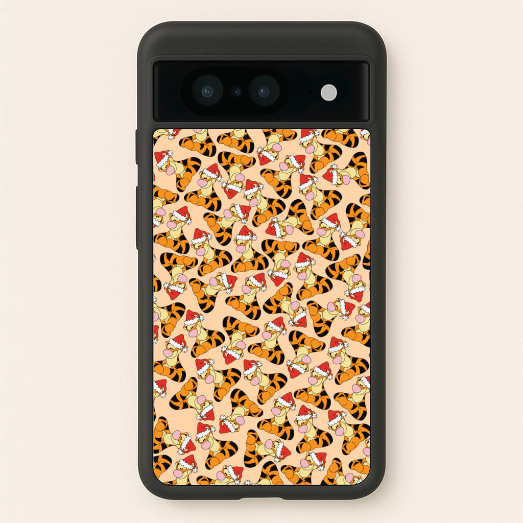 Tiger Pattern Christmas - Disney Christmas Phone Case for Google Pixel 8