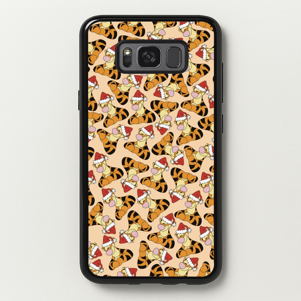 Tiger Pattern Christmas - Disney Christmas Phone Case for Galaxy S8